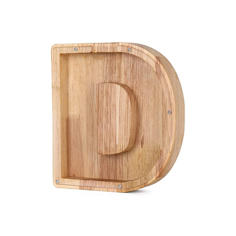 Wooden Alphabet Money Box - LetterSaver-D-State of Style