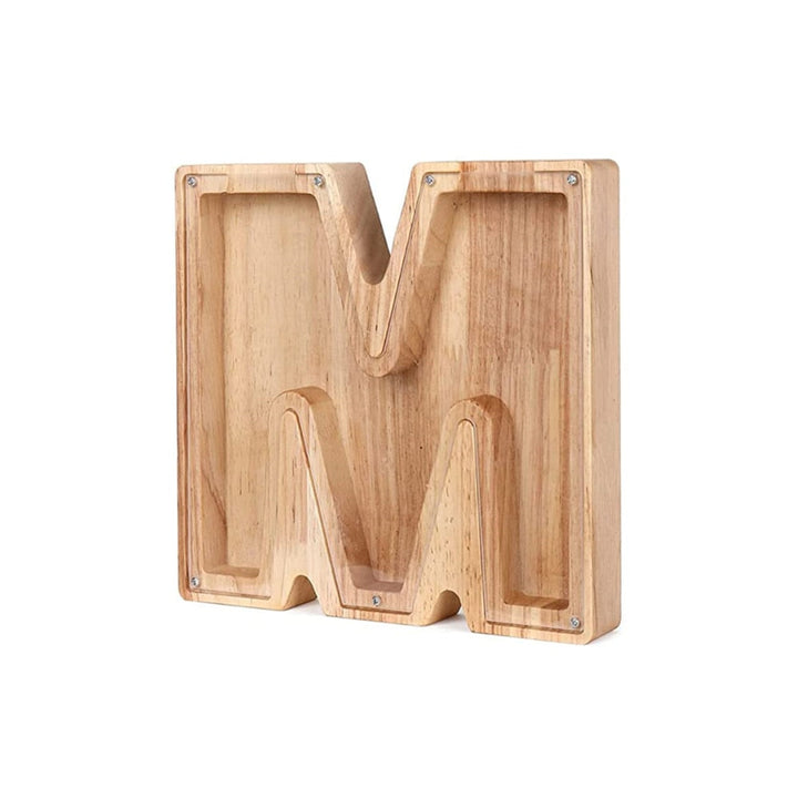 Wooden Alphabet Money Box - LetterSaver-M-State of Style