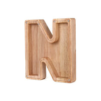 Wooden Alphabet Money Box - LetterSaver-N-State of Style