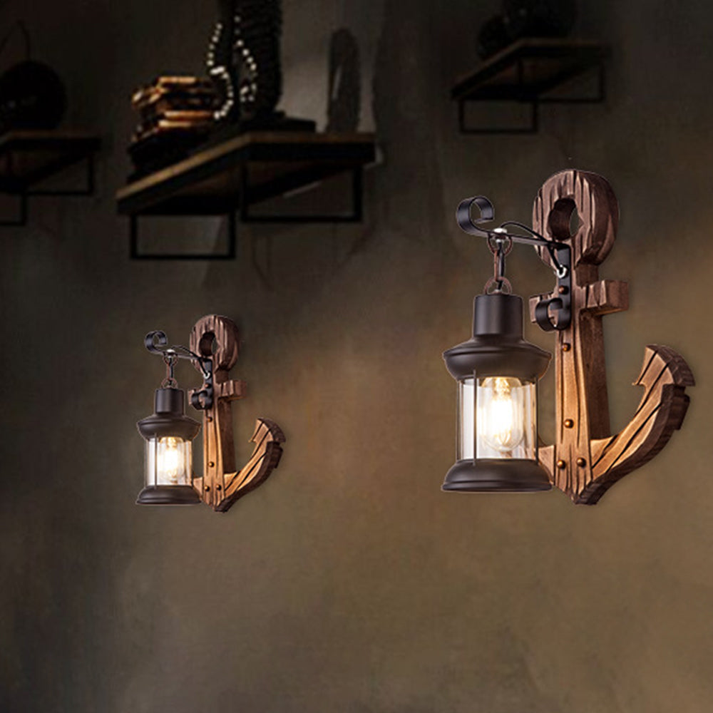 Wooden Anchor LED Wall Lamp – Nautica-A-State of Style