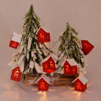 Wooden Christmas Houses With LED Lighting - GlowHouse-Red-State of Style