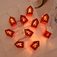 Wooden Christmas Houses with LED Lights - GlowHouse-Red-State of Style