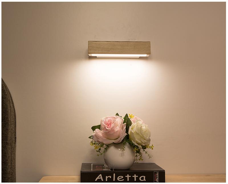 Wooden LED Wall Lamp with Pivot Function - Twilight Pivot-Dark Wood-Klein - 21 x 5 cm-State of Style