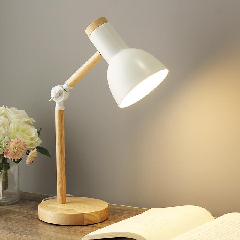 Wooden Scandinavian Table Lamp - LumiNord-White-State of Style