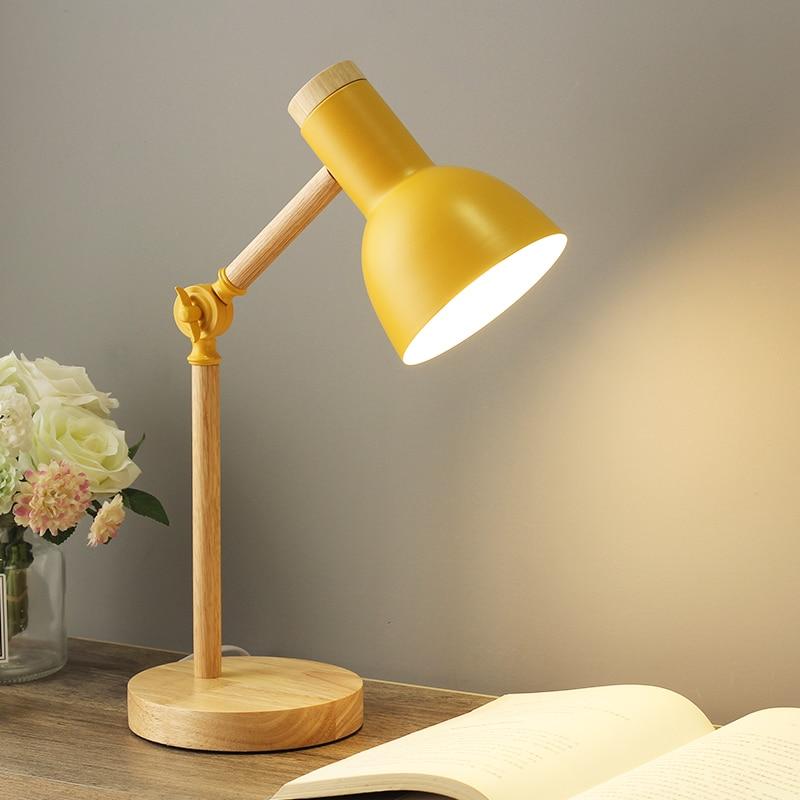 Wooden Scandinavian Table Lamp - LumiNord-Yellow-State of Style