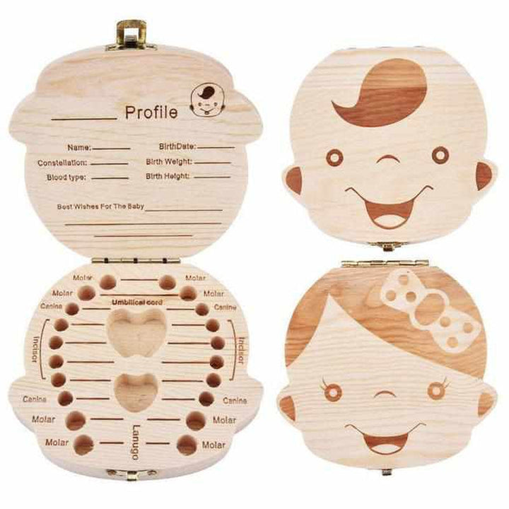 Wooden Tooth Box for Precious Memories - Tooth Treasure (1+1 FREE)-Boy-State of Style
