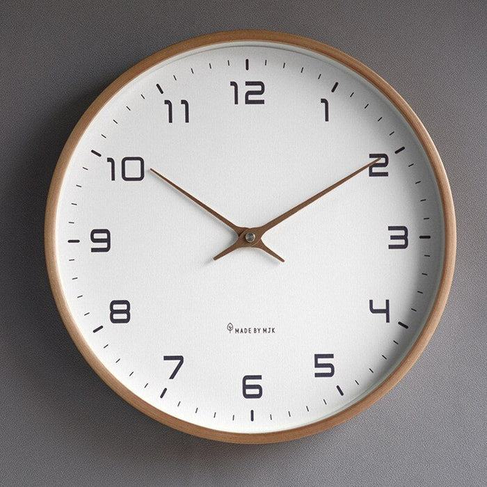 Wooden Wall Clock - NordicTimber-Brown-25x25xm-State of Style