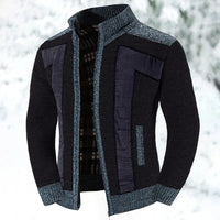 Wool Vest with Zip and Sweater - Leon-Black-S-State of Style