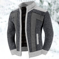 Wool Vest with Zip and Sweater - Leon-Dark grey-S-State of Style