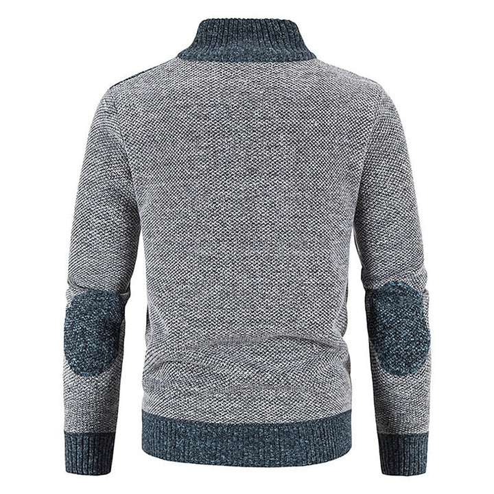 Wool Vest with Zip and Sweater - Leon-Light grey-S-State of Style