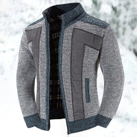 Wool Vest with Zip and Sweater - Leon-Light grey-S-State of Style