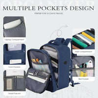 Airline Cabin Backpack with Laptop Compartment and Anti-Theft Pocket