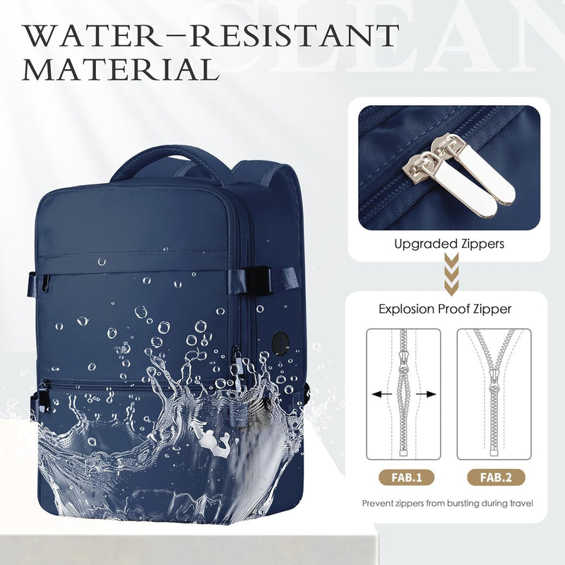 Airline Cabin Backpack with Laptop Compartment and Anti-Theft Pocket