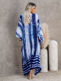 Woven kimono with tie belt – Leona-Pink-One size fits all-State of Style
