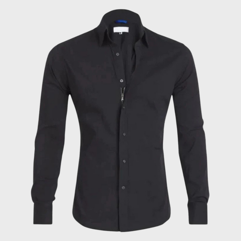 Wrinkle-free Shirt for Men - Milan-Black-XS-State of Style