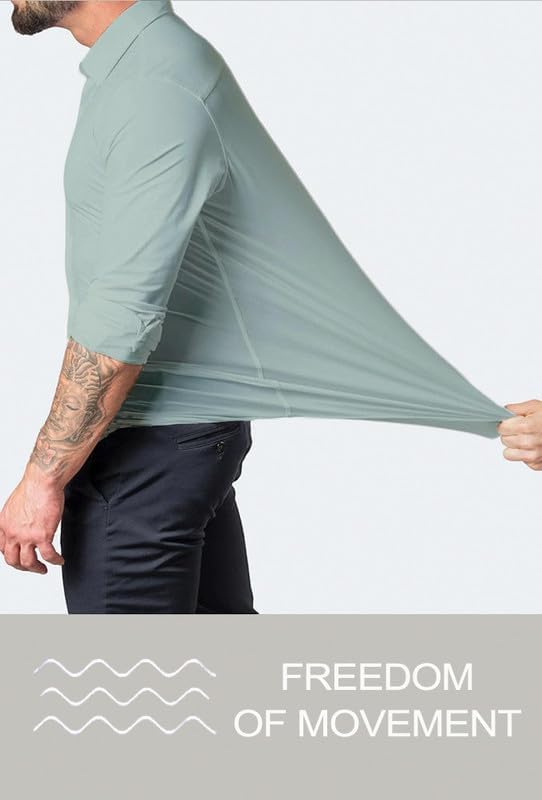 Wrinkle-Free Slim Fit Shirt for Men - David-Black-S-State of Style