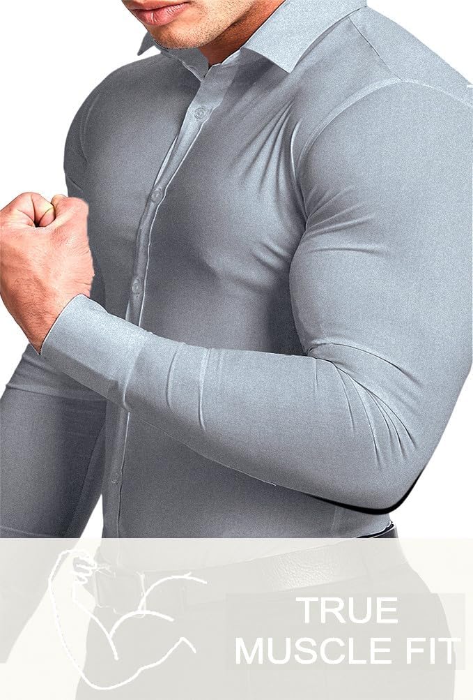 Wrinkle-Free Slim Fit Shirt for Men - David-Black-S-State of Style