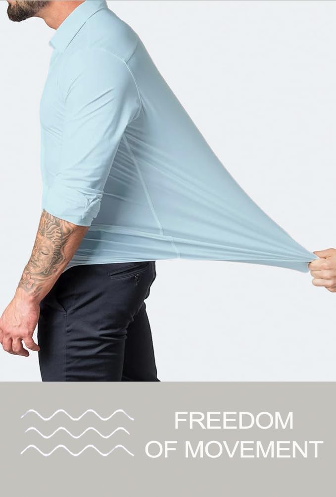 Wrinkle-Free Slim Fit Shirt for Men - David-Black-S-State of Style