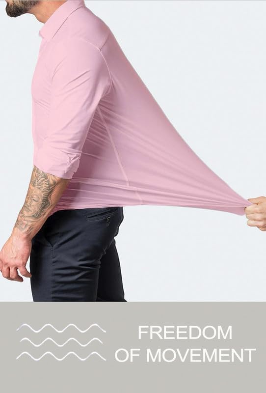 Wrinkle-Free Slim Fit Shirt for Men - David-Black-S-State of Style