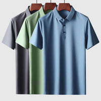 Wrinkle-Free Smart Polo Shirt | Stylish & Practical-Blue-S-State of Style