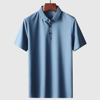 Wrinkle-Free Smart Polo Shirt | Stylish & Practical-Blue-S-State of Style