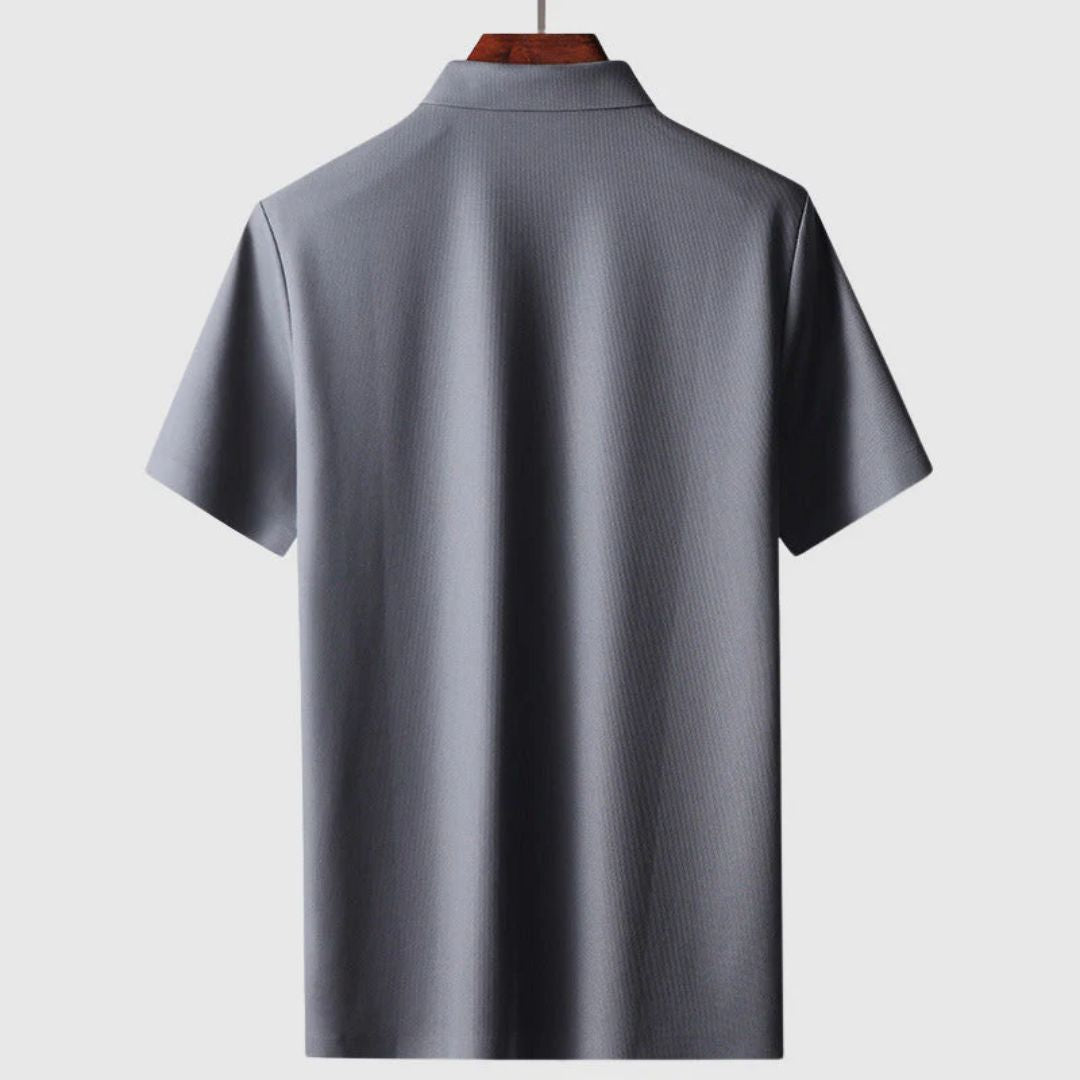 Wrinkle-Free Smart Polo Shirt | Stylish & Practical-Blue-S-State of Style