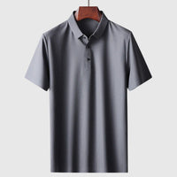 Wrinkle-Free Smart Polo Shirt | Stylish & Practical-Gray-S-State of Style