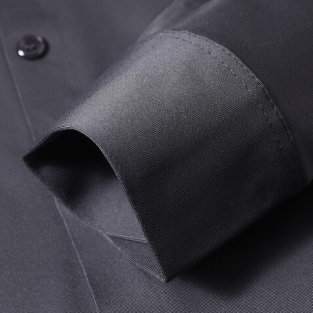 Wrinkle-free Timeless Men's Shirt - Mason-Black-S-State of Style