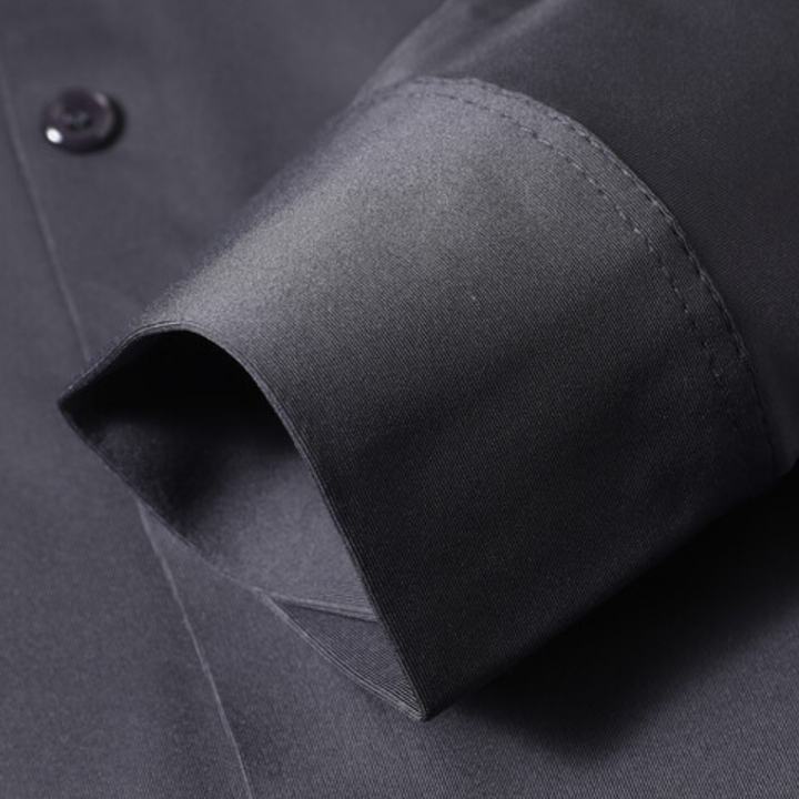 Wrinkle-free Timeless Men's Shirt - Mason-Black-S-State of Style