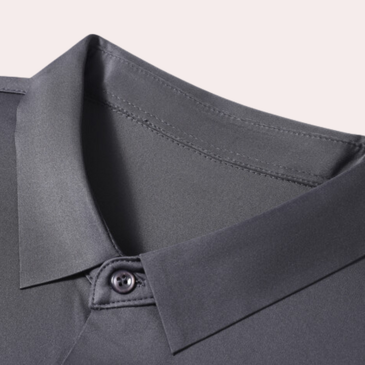 Wrinkle-free Timeless Men's Shirt - Mason-Black-S-State of Style