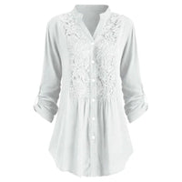 Xandra Blouse | Long & Elegant-White-S-State of Style