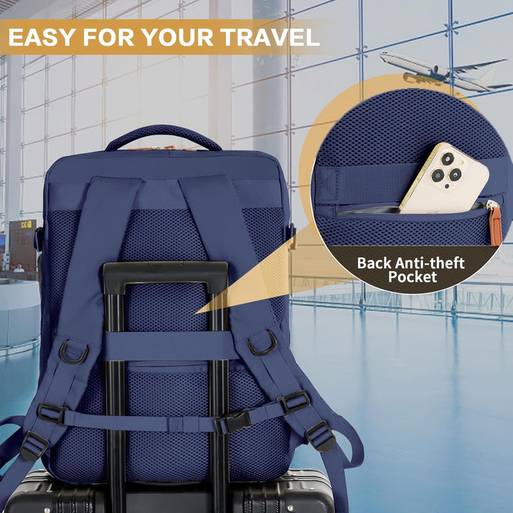 Carry-On Cabin Backpack with USB Port and Multiple Compartments