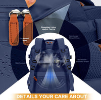 Carry-On Cabin Backpack with USB Port and Multiple Compartments