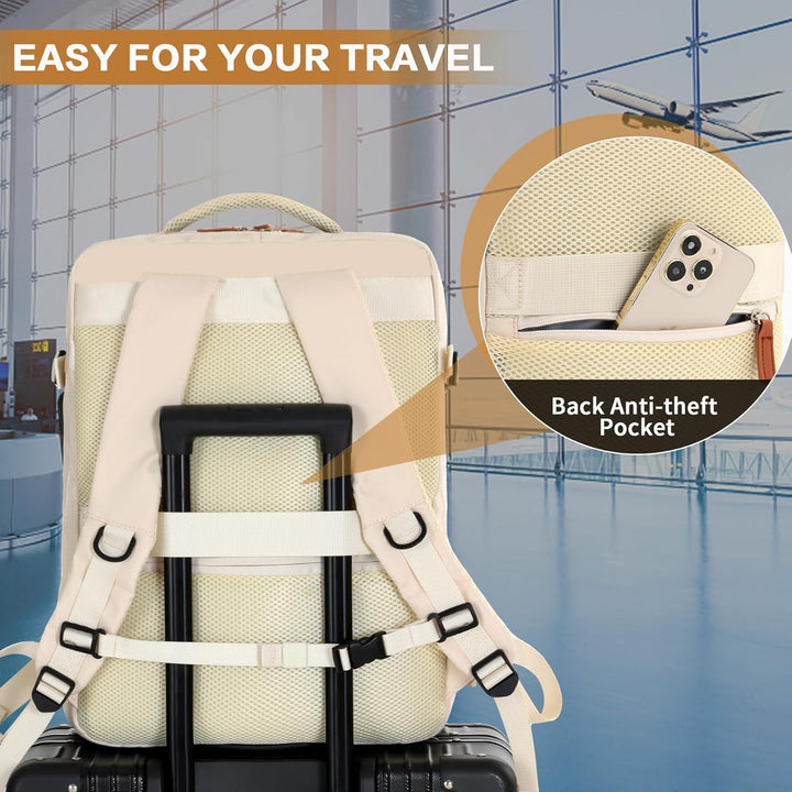 Carry-On Cabin Backpack with USB Port and Multiple Compartments