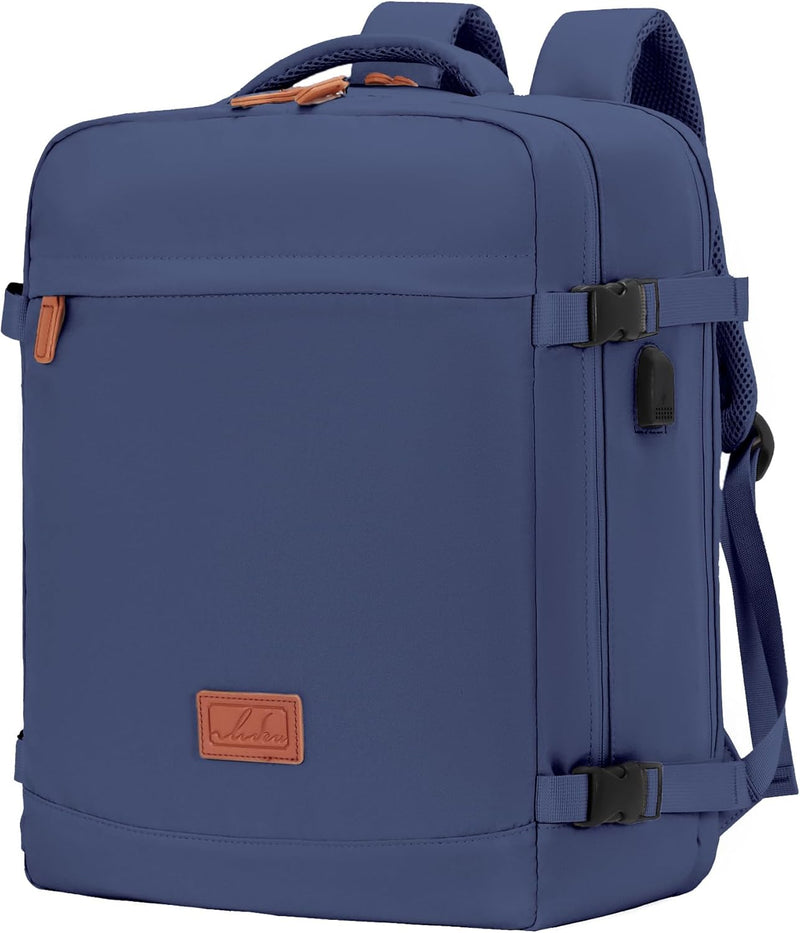 Carry-On Cabin Backpack with USB Port and Multiple Compartments