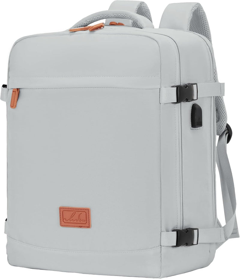 Carry-On Cabin Backpack with USB Port and Multiple Compartments