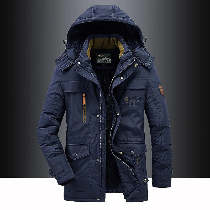 Men's parka with fleece lining – Leventis
