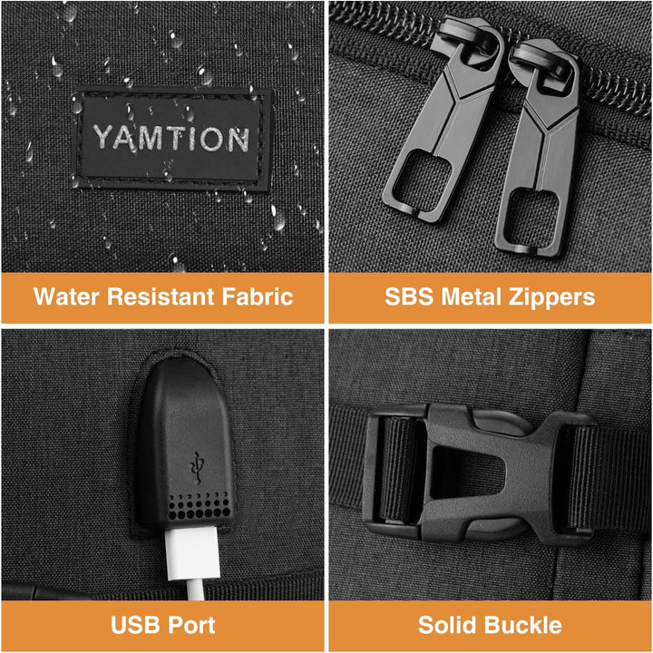Expandable Carry-On Travel Backpack with Laptop Compartment