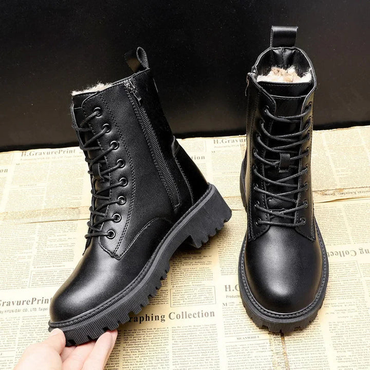 Yara Trendy Black Women's Winter Boots-3.5-State of Style