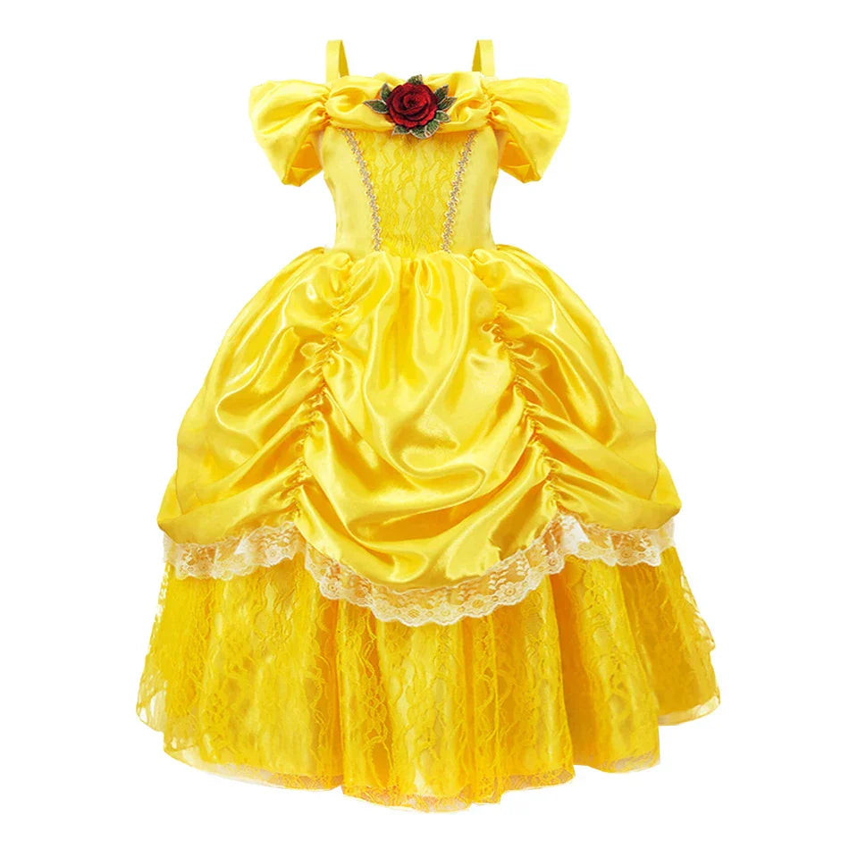 Yellow Princess Set Child – Bellezia-1-100 cm-State of Style