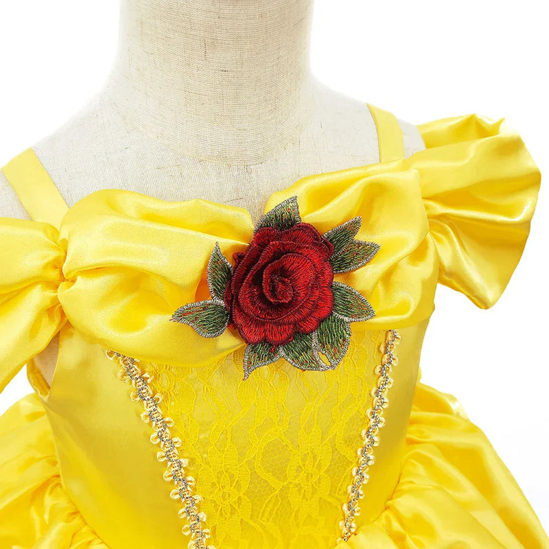 Yellow Princess Set Child – Bellezia-1-100 cm-State of Style