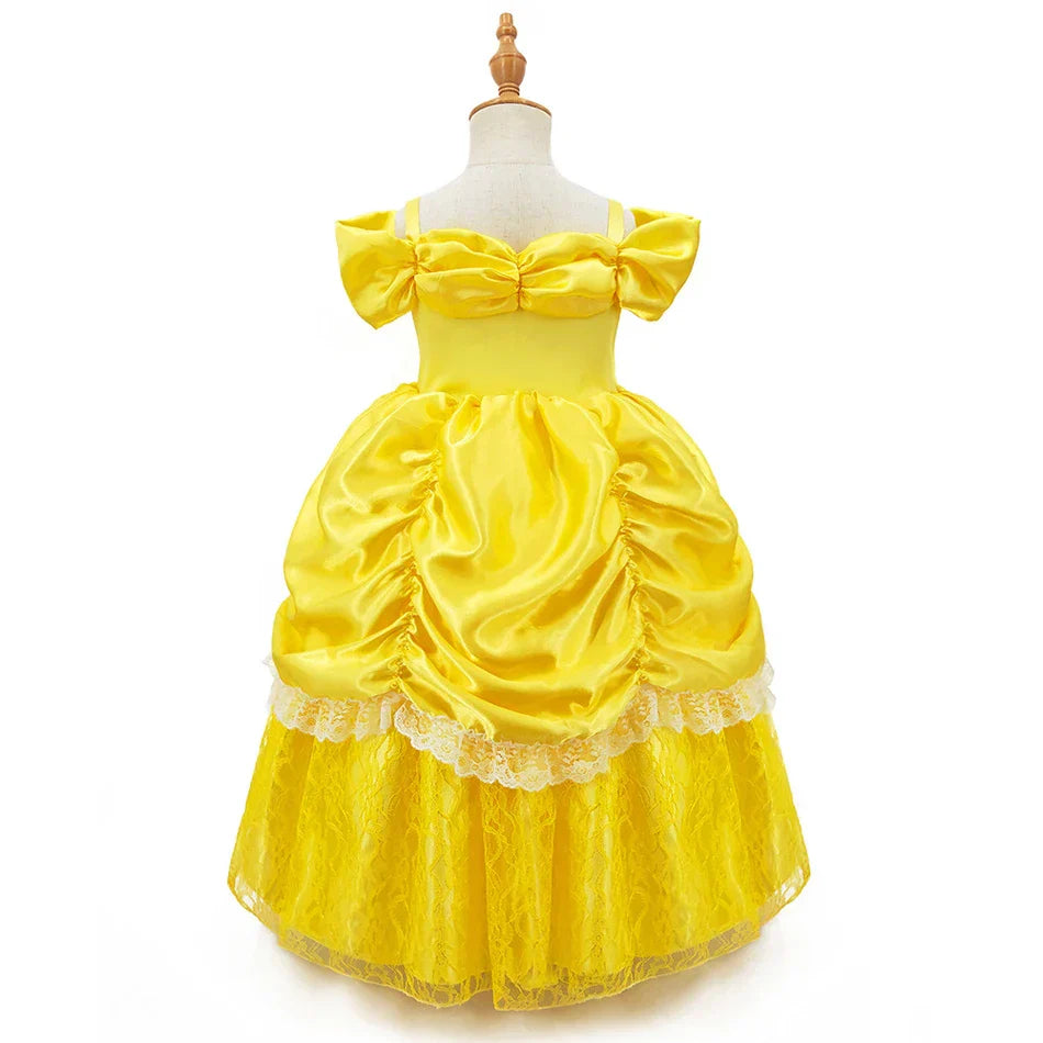 Yellow Princess Set Child – Bellezia-1-100 cm-State of Style