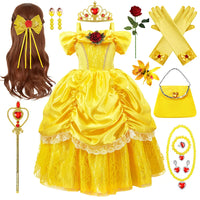 Yellow Princess Set Child – Bellezia-1-100 cm-State of Style