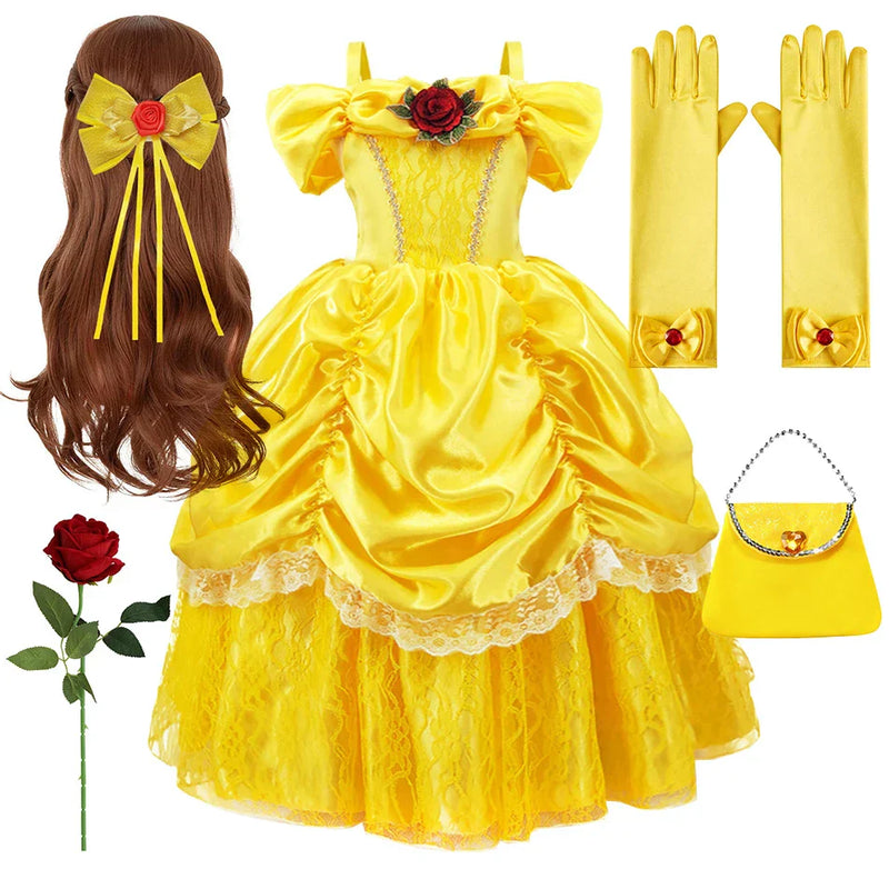 Yellow Princess Set Child – Bellezia-10-100 cm-State of Style