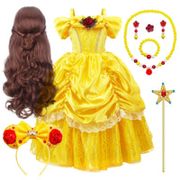 Yellow Princess Set Child – Bellezia-3-100 cm-State of Style