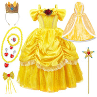 Yellow Princess Set Child – Bellezia-5-100 cm-State of Style