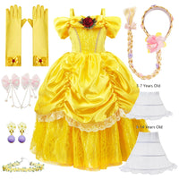 Yellow Princess Set Child – Bellezia-6-100 cm-State of Style