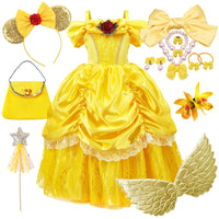 Yellow Princess Set Child – Bellezia-7-100 cm-State of Style