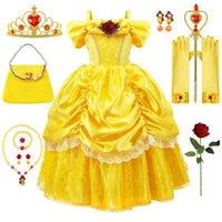 Yellow Princess Set Child – Bellezia-9-100 cm-State of Style