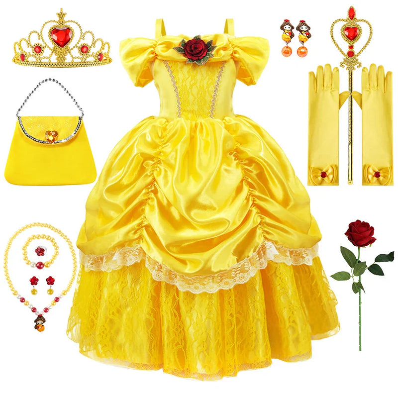 Yellow Princess Set Child – Bellezia-9-100 cm-State of Style